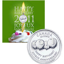 2011 Canada Happy Birthday 7 Coin Gift Set With Special Quarter