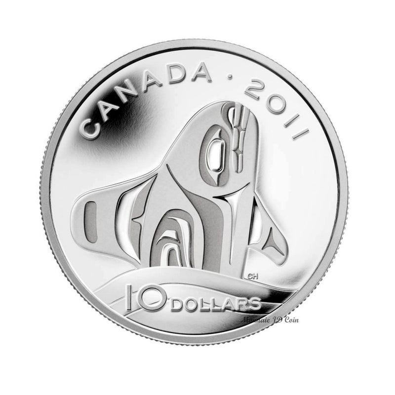 2011 Canada $10 Orca Whale Fine Silver (No Tax)