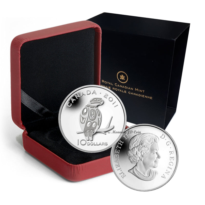 2011 Canada $10 Peregrine Falcon Fine Silver (No Tax)