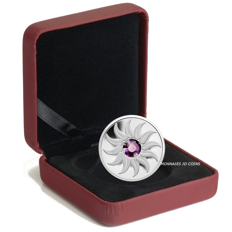 2011 Canada $3 Birthstone Collection February- Amethyst Fine Silver (No Tax)