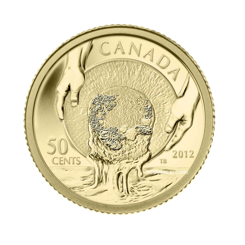 2012 Canada 50 Cent 150th Anniv. Of The Cariboo Gold Rush 1/25oz. 9999 Pure Gold (No Tax)