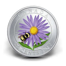2012 Canada 25 Cents Aster With Bumble Bee