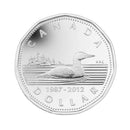 2012 Canada 25th Anniversary of the Loonie Set with Silver Plated Loon