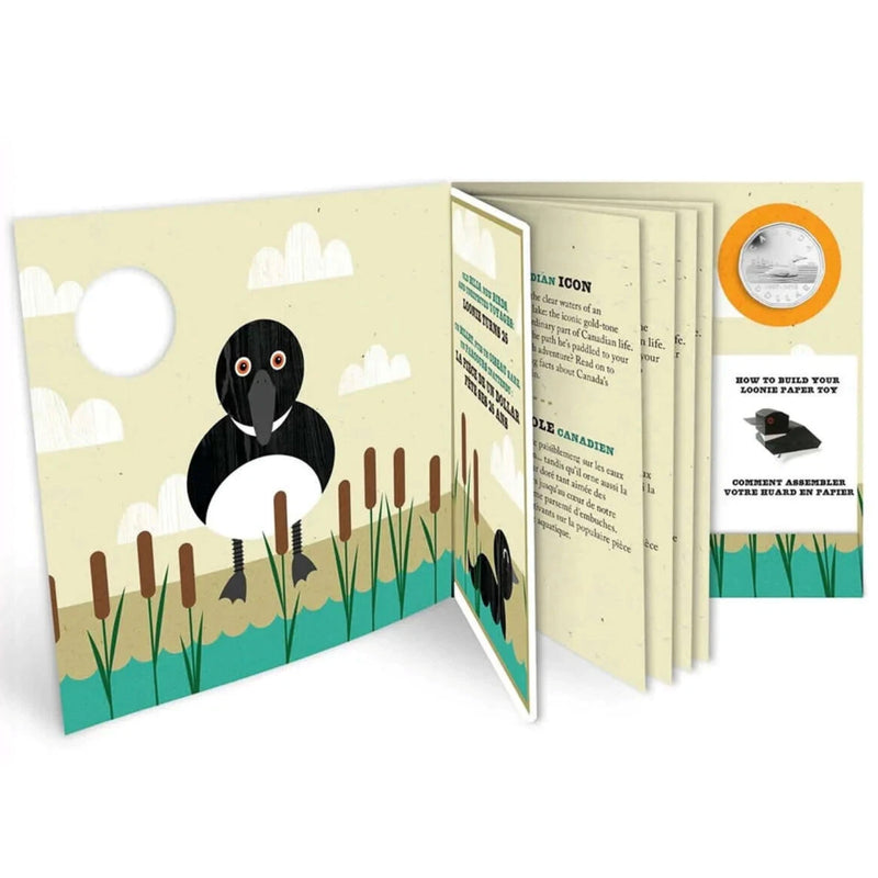 2012 Canada 25th Anniversary of the Loonie Set with Silver Plated Loon