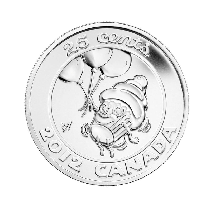2012 Canada Birthday Gift Set 6 Coin With Special 25 Cent