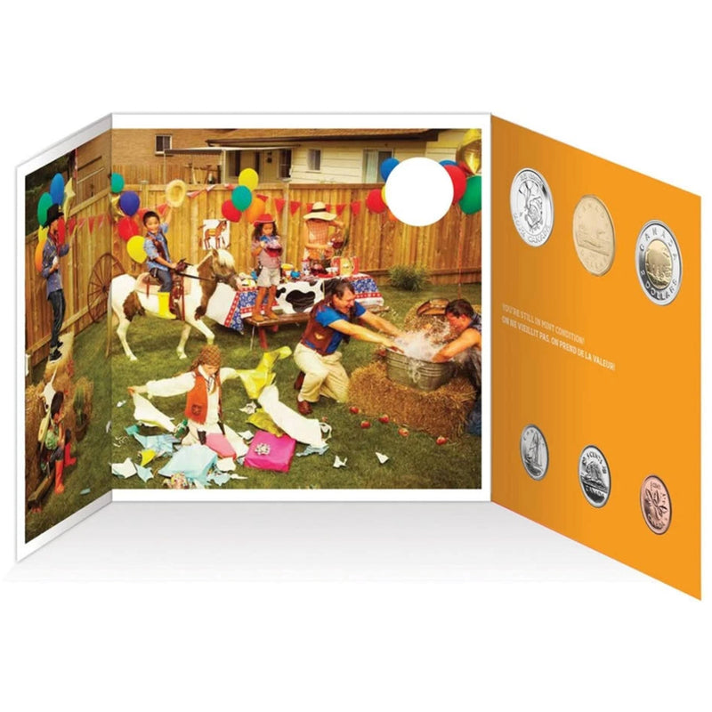 2012 Canada Birthday Gift Set 6 Coin With Special 25 Cent