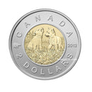 2012 Canada $2 Wolf Cubs Edition Special Baby Animals Specimen Coin