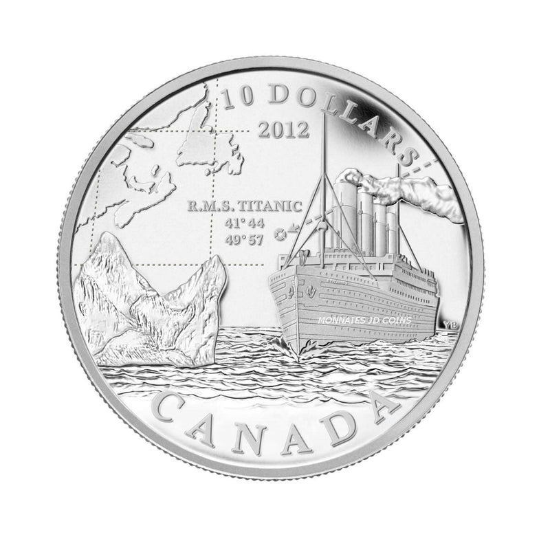 2012 Canada $10 R.M.S. Titanic Fine Silver  (No Tax)