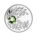 2012 Canada $3 Birthstone Collection August-Peridot Fine Silver (No Tax)