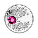 2012 Canada $3 Birthstone Collection January-Garnet Fine Silver (No Tax)