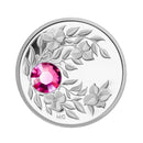 2012 Canada $3 Birthstone Collection October-Tourmaline Fine Silver (No Tax)
