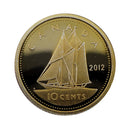 2012 Canada 10 Cents Silver Proof (No Tax)