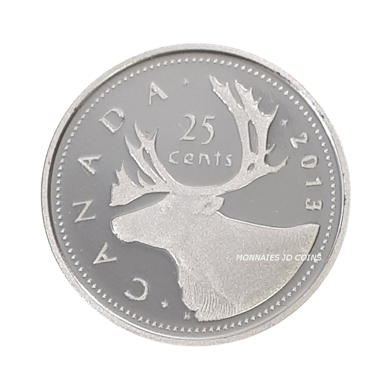 2013 Canada 25 Cents Pure Silver Proof Coin