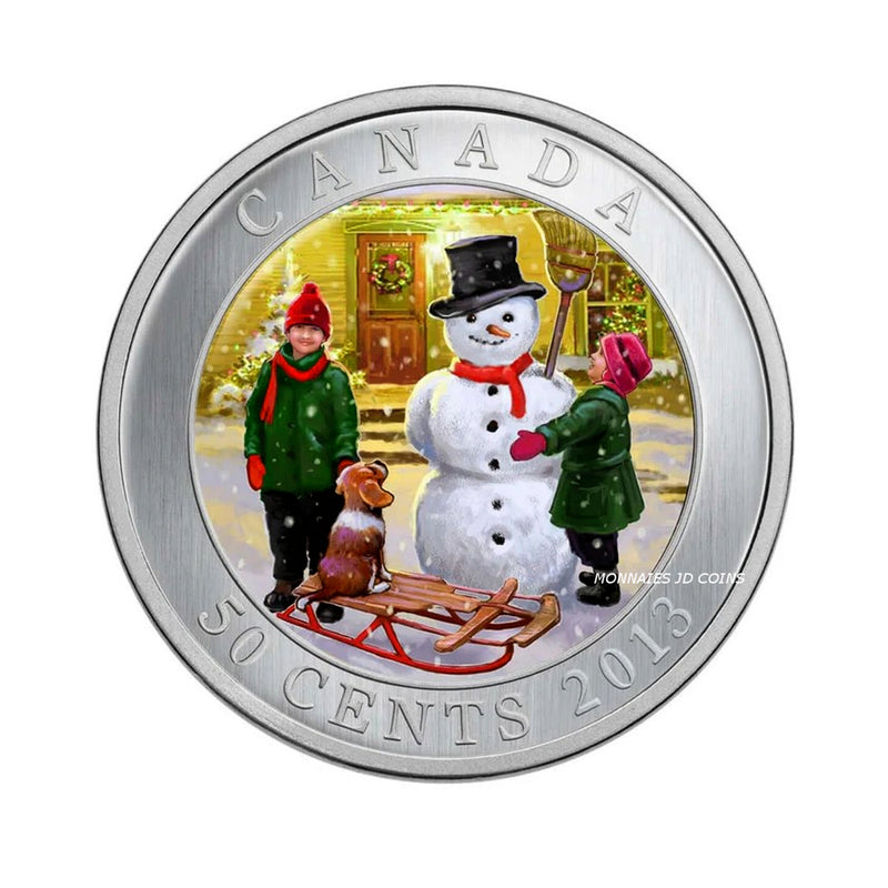 2013 Canada 50 Cent Snowman Lenticular Coin