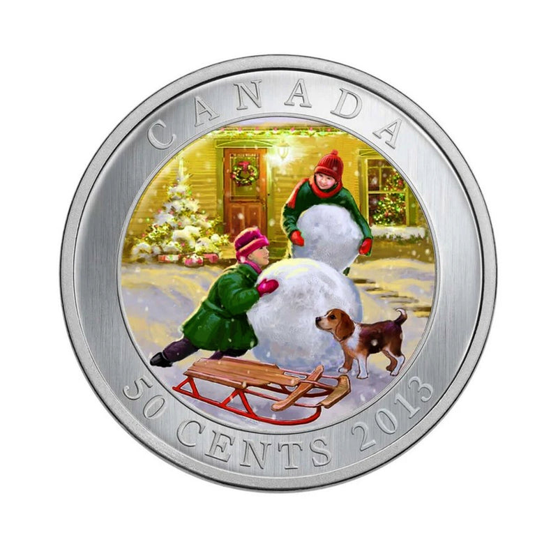 2013 Canada 50 Cent Snowman Lenticular Coin