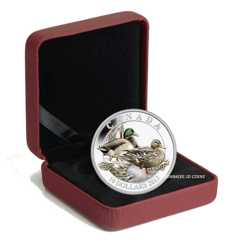 2013 Canada $10 Ducks Of Canada Mallard Fine Silver (No Tax)