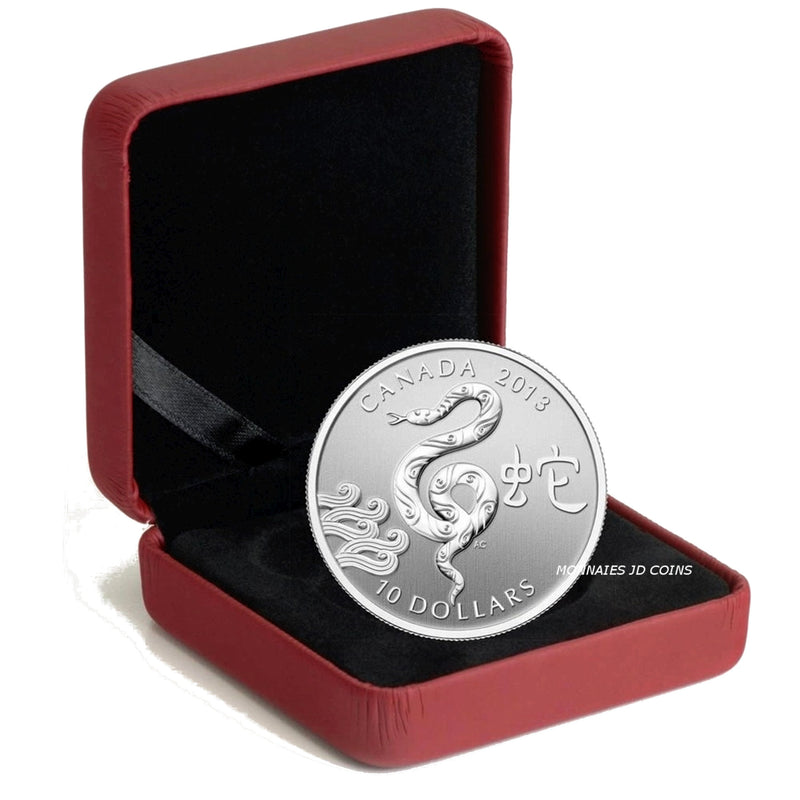 2013 Canada $10 Year of the Snake 1/2oz. Fine Silver (No Tax)