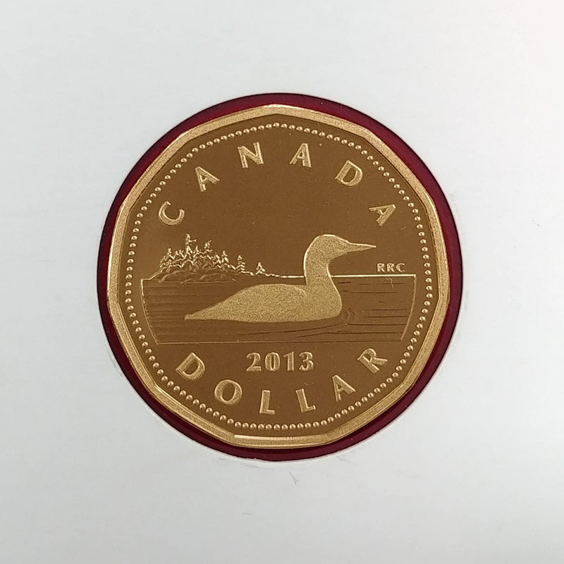 2013 Canada Loon Fine Silver Proof Gold Plated Coin