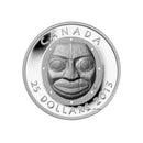 2013 Canada $25 Grandmother Moon Mask Fine Silver Coin (No Tax)