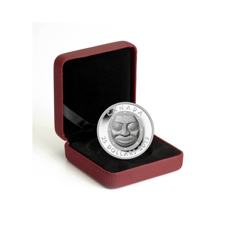 2013 Canada $25 Grandmother Moon Mask Fine Silver Coin
