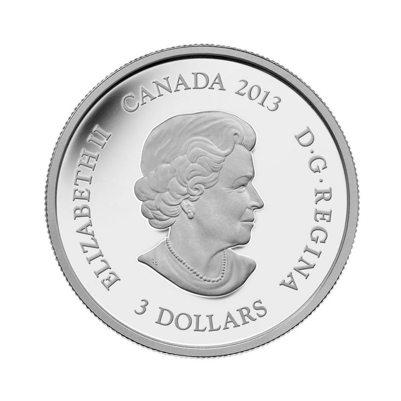 2013 Canada $3 100th Anniversary Of Canadian Expedition Life In The North Fine Silver (No Tax)