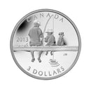 2013 Canada $3 Fishing Fine Silver Coin (No Tax)