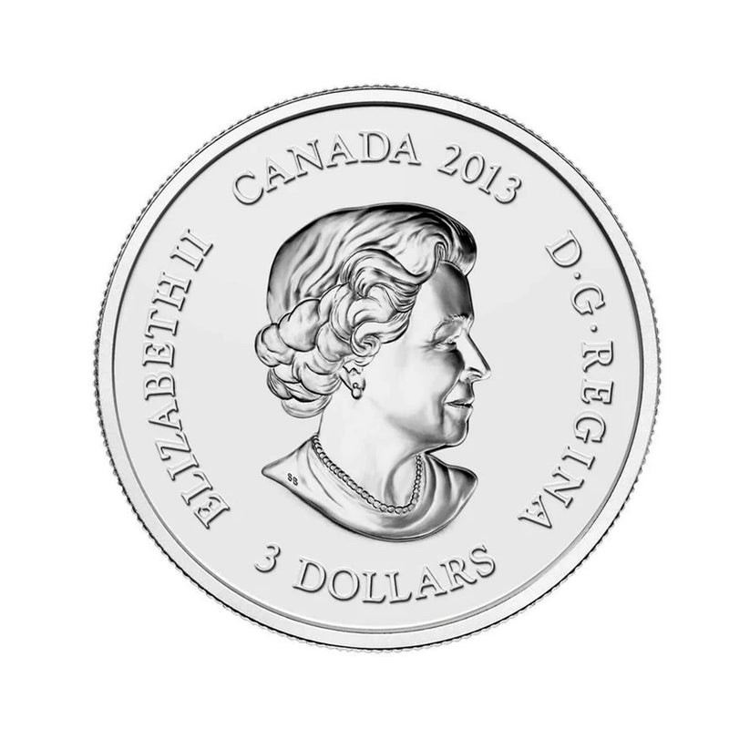 2013 Canada $3 Hummingbird & Morning Glory Fine Silver Coin (No Tax)