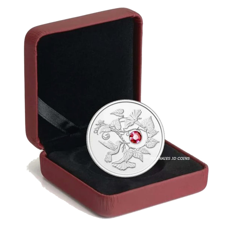 2013 Canada $3 Hummingbird & Morning Glory Fine Silver Coin (No Tax)