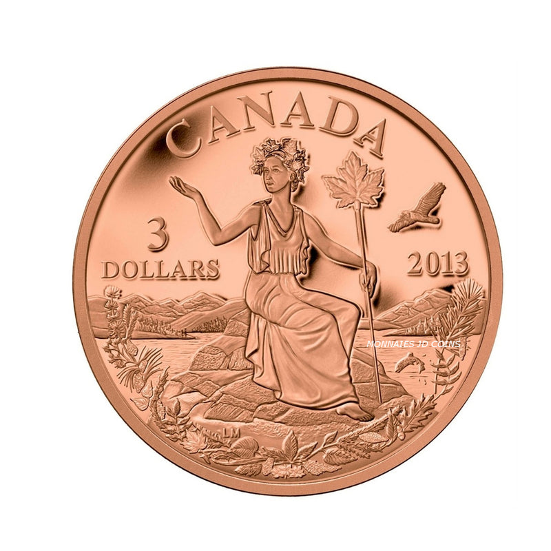 2013 Canada $3 Miss Canada An Allegory Coin