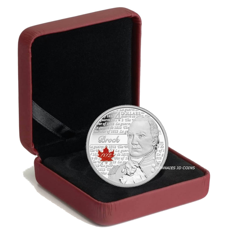 2012 Canada $4 The Heros Of 1812 Sir Isaac Brock Fine Silver (No Tax)