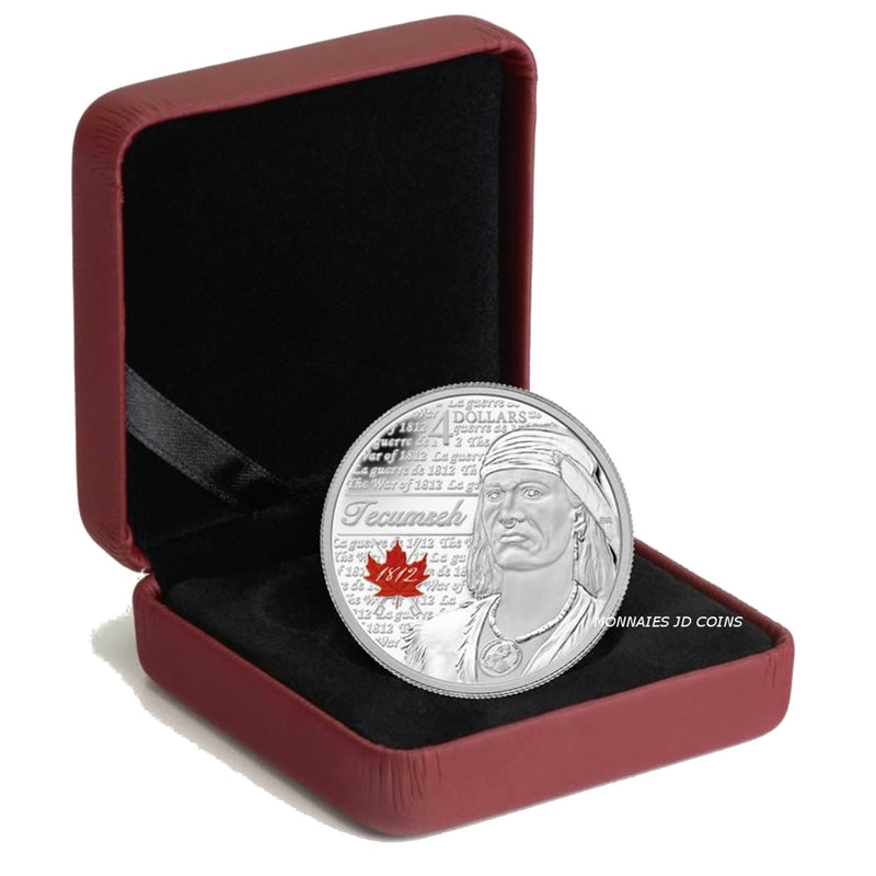 2012 Canada $4 The Heros Of 1812 Tecumseh Fine Silver (No Tax)