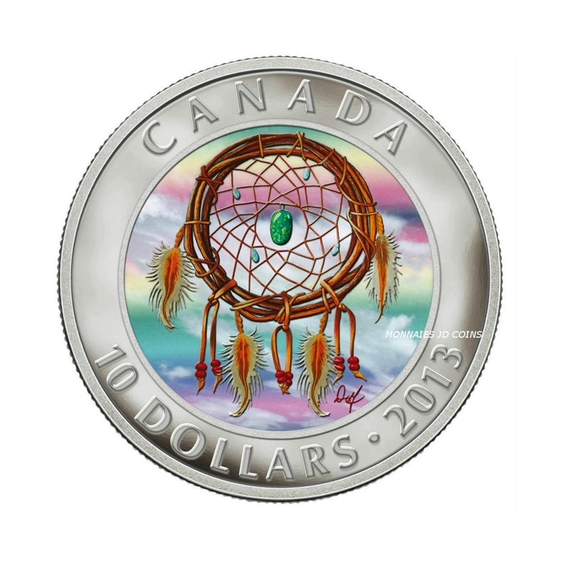 2013 Canada $10 Dreamcatcher Hologram 1/2oz Fine Silver (No Tax)