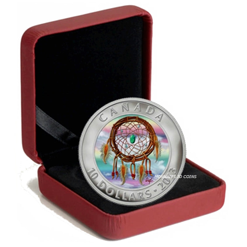 2013 Canada $10 Dreamcatcher Hologram 1/2oz Fine Silver (No Tax)