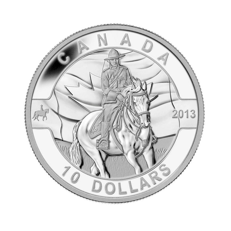 2013 Canada $10 O Canada Series The Royal Canadian Mounted Police Fine Silver (No Tax)