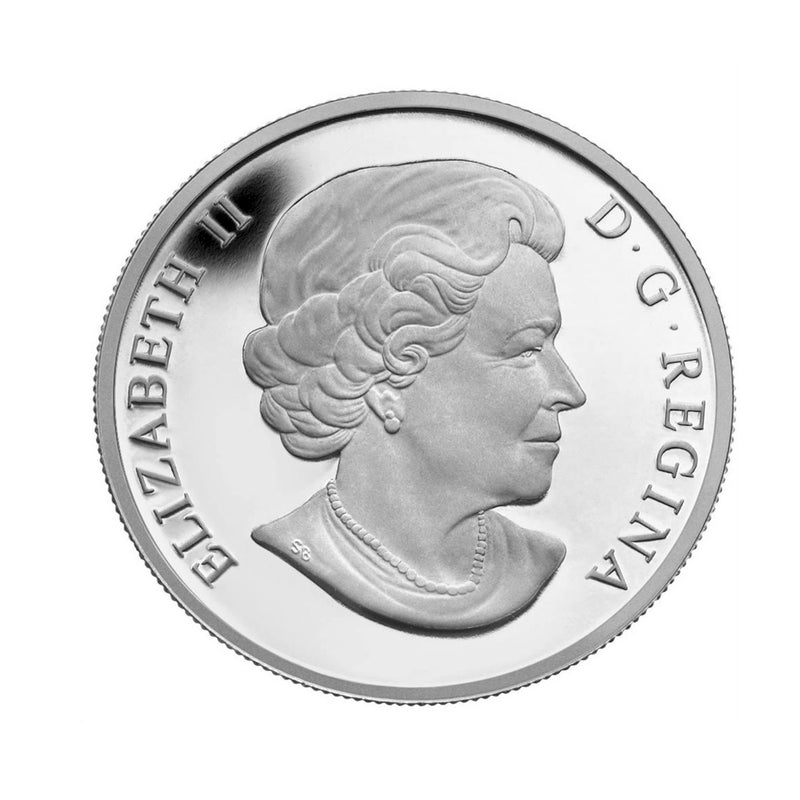 2013 Canada $10  O Canada Series The Maple Leaf Coloured Fine Silver (No Tax)