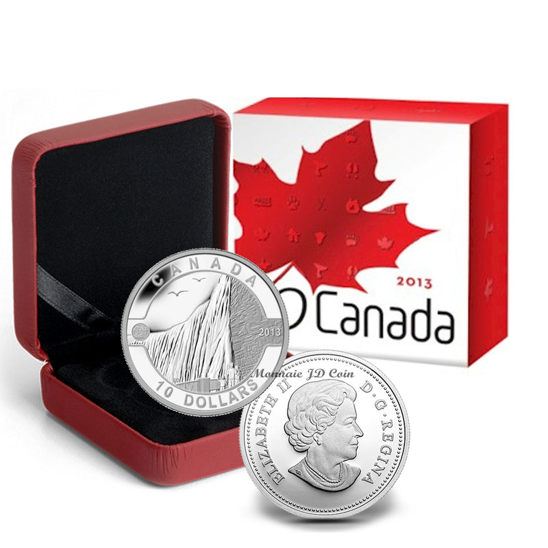 2013 Canada $10 O Canada Series Niagara Falls Fine Silver (No Tax)