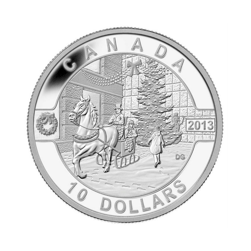 2013 Canada $10 O Canada Series Canadian Holiday Season Fine Silver (No Tax)