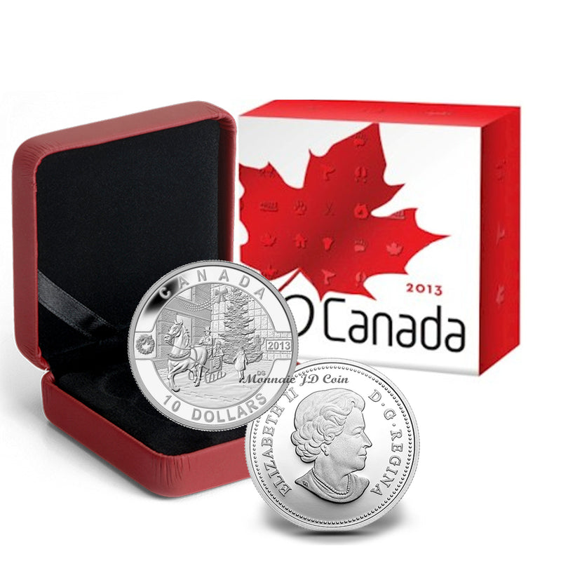 2013 Canada $10 O Canada Series Canadian Holiday Season Fine Silver (No Tax)