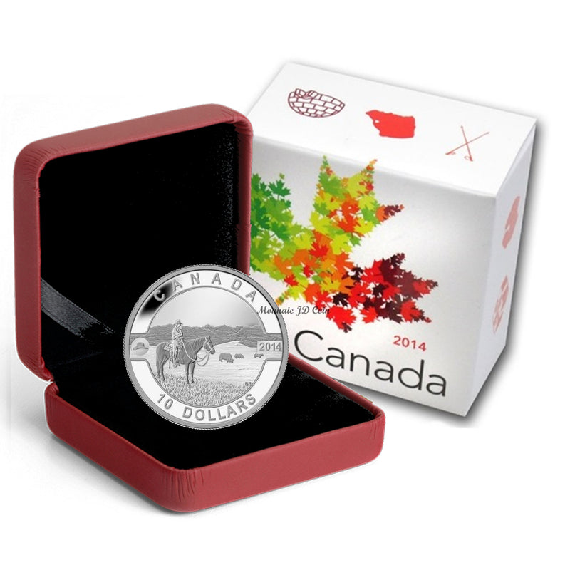 2014 Canada $10 O Canada Series The Canadian Cowboy Fine Silver (NoTax)