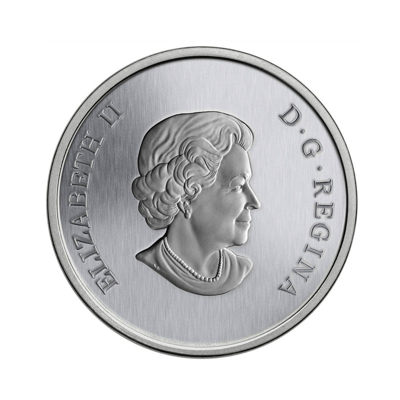 2014 Canada 25 Cents Coloured Coin Birds Of Canada The Eastern Meadowlark