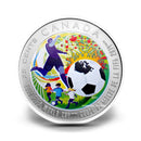 2014 Canada 25 Cent Coloured Coin  FIFA World Cup TM/MC