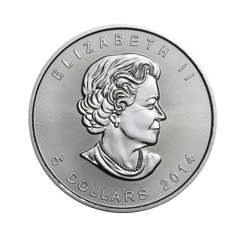 2014 Canada $5 1 oz. 99.99% Pure Silver SML Incuse (Bullion)