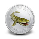 2014 Canada 25 Cents Coloured Coin Prehistoric Creatures Tiktaalik