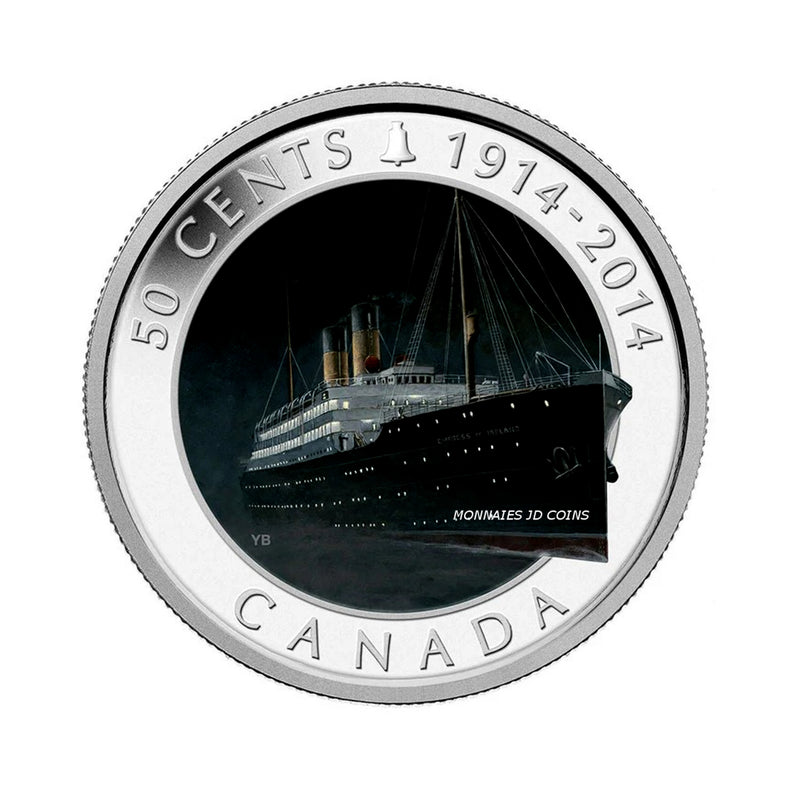 2014 Canada 50 Cent Lost Ships In Canadian Waters RMS Empress Of Ireland