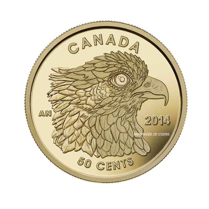 2014 Canada 50 Cent Osprey 1/25oz. 9999 Pure Gold (No Tax)