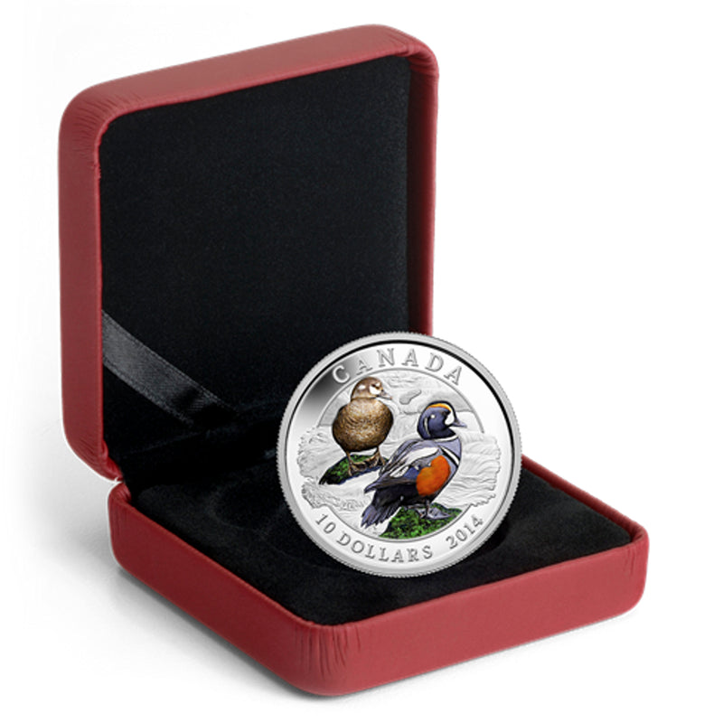 2014 Canada $10 Duck Of Canada Harlequin Duck Fine Silver (No Tax)