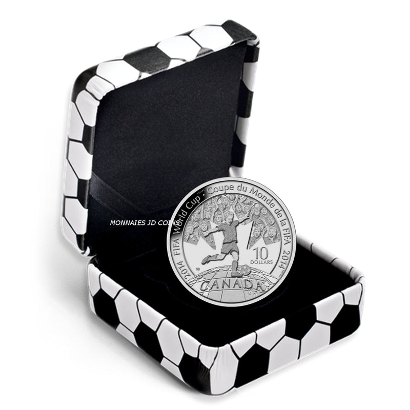 2014 Canada $10 Fifa World Cup Fine Silver (No Tax)