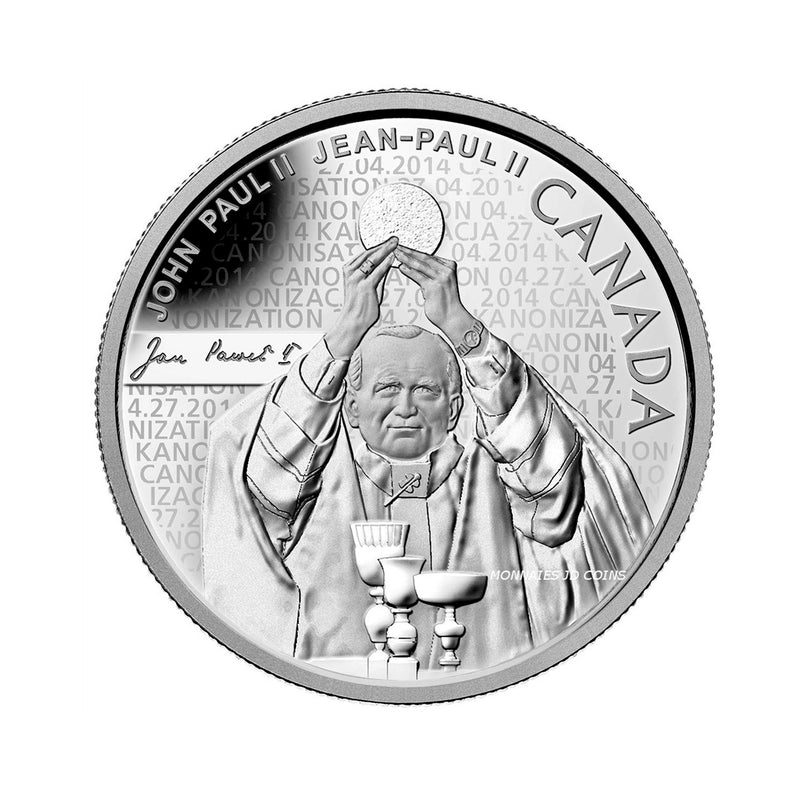 2014 Canada $10 Pope John Paul II Fine Silver (No Tax)