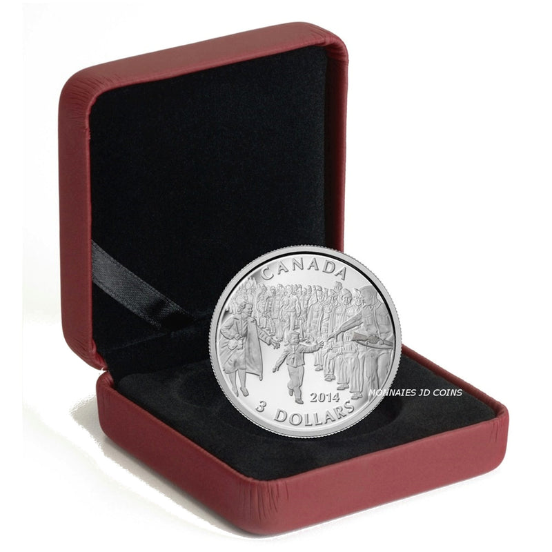 2014 Canada $3 Wait For Me Daddy Fine Silver (No Tax)