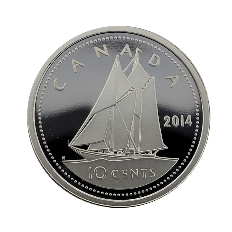 2014 Canada 10 Cents Silver Proof (No Tax)